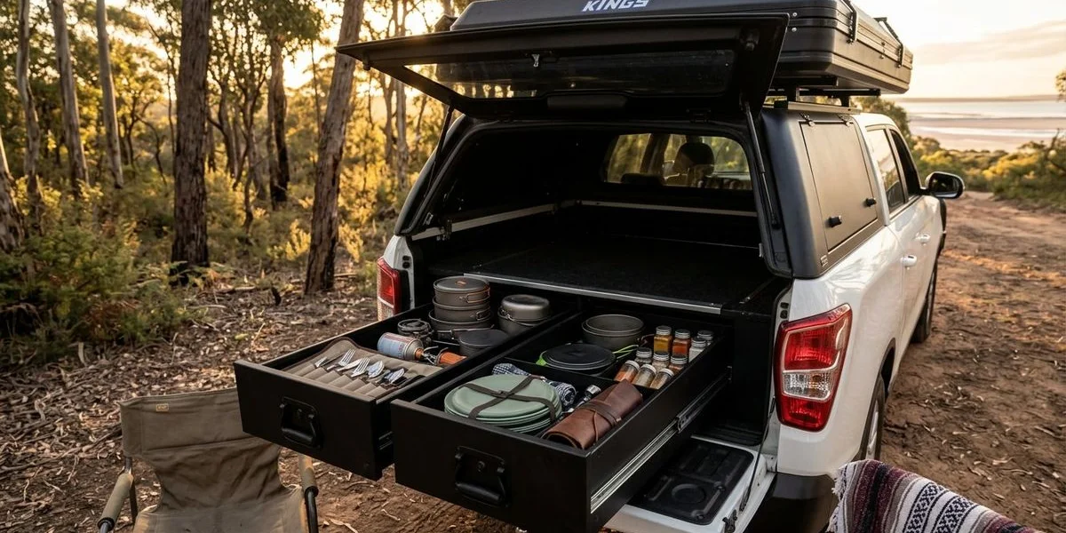 Bakkie 2.0 improved interior storage layout with clear organisation